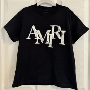 AMIRI STAGGERED SCRIBBLE TEE 6Y